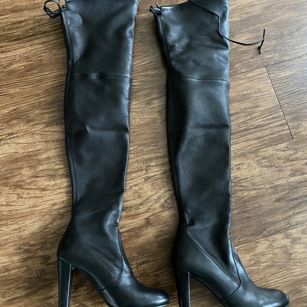 Stuart Weitzman Thigh High Leather Boots
